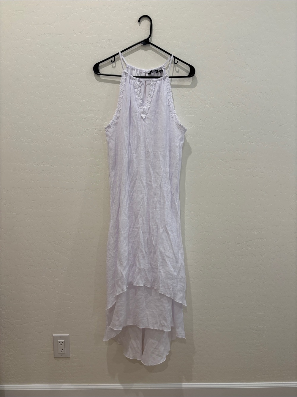 Women’s White High-Low Summer Dress
